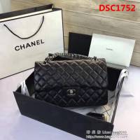 香奈兒CHANEL 升級版A1113全新經典小羊皮金銀鏈條單肩斜挎包 DSC1752