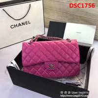 香奈兒CHANEL 升級版A1113全新經典小羊皮金銀鏈條單肩斜挎包 DSC1756