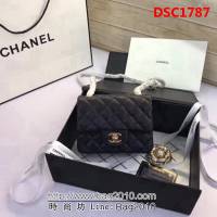 香奈兒CHANEL 升級版A1115全新經典小羊皮金銀鏈條單肩斜挎包 DSC1787