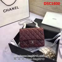 香奈兒CHANEL 升級版A1115全新經典小羊皮金銀鏈條單肩斜挎包 DSC1800