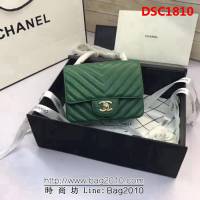 香奈兒CHANEL 升級版V線1115進口球紋皮單肩斜挎鏈條包 DSC1810