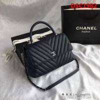 香奈兒CHANEL 92992 2018最新V字型 單手挽手提單肩包 DSC1982