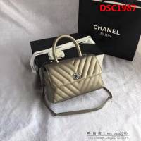 香奈兒CHANEL 92992 2018最新V字型 單手挽手提單肩包 DSC1987