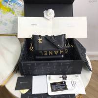 Chanel女包 98010# 埃及紐約系列 黑色小號 新款流浪包 香奈兒流浪包 香奈爾肩背包  djc2603