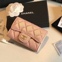 Chanel女包 80799 19早春系列新款cf卡包 香奈兒翻蓋三折錢包 Chanel短錢夾  djc2991