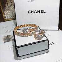 chanel手鏈 最新版 CHANEL高級奢華珠寶  香奈兒梯方鑽流行手鐲 戒指套裝  gzsc1150