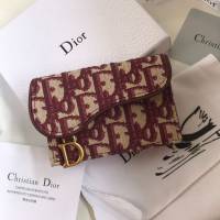 Dior包 迪奧復古經典Oblique印花 D家新款馬鞍小卡包 2044  Dyd1032