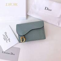 Dior包 迪奧卡包 D家新款馬鞍小卡包 Dior零錢包 天藍色 5611  Dyd1071