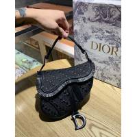 Dior包 迪奧斜挎包 Dior saddle壓花系列 經典時尚馬鞍包  Dyd1167