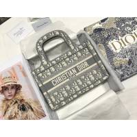 Dior女包 迪奧Book Tote經典帆布mini托特包 Dior刺繡迷你購物袋  dfk1510