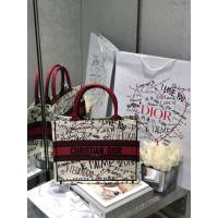 Dior女包 迪奧Book Tote七夕限定amour塗鴉小號托特包 Dior刺繡購物袋  dfk1607