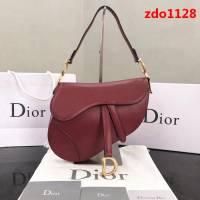 DIOR迪奧 2018新款 紅色大號Saddle Bag馬鞍包  zdo1128