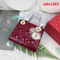 DIOR迪奧 原單系列Dior Mini戴妃新升級 全新鏈條款 手提斜挎包  zdo1283