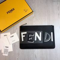 FENDI最新款手包 原單品質 進口小牛皮 小怪獸 芬迪手拿包 logo皮信封手包  fdz2122