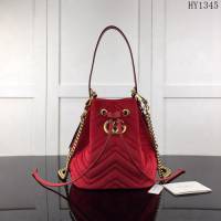 GUCCI古馳 新款 專櫃品質 原單 525081絨布 大紅 時尚肩背包HY1345