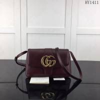 GUCCI古馳 新款 專櫃品質 原單 550129 紅色 單肩斜挎包HY1411