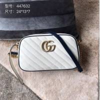 Gucci手拿包 古馳新款手包 1955馬銜扣系列 621890棕膠  gdj1136