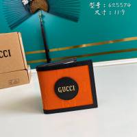 Gucci古馳包包 G家新款錢包 625574 古奇男士短夾橙色錢包 gdj1398