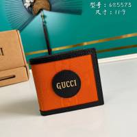 Gucci古馳包包 G家新款錢包 625573 古奇男士短夾錢包 橙布 gdj1412