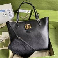 Gucci专柜新款女包, 古驰双G简约头疼的托特包购物袋 649577  gdj1659