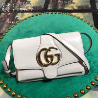 Gucci包 古馳女包 550129 Gucci牛皮單肩女包 Gucci斜挎包 白色  gudj1004