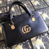 Gucci包 古馳女包 550130黑皮 Gucci牛皮單肩女包 Gucci手提包 手拎包 白色  gudj1018