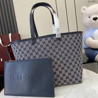 Gucci專櫃古馳最新款Totissima系列中號托特包字母肩背包 jh1964型號：788203
