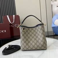 Gucci專櫃古馳最新款購物袋GG圖案條紋織大號肩背包 jh1993型號：815118