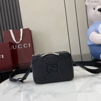 Gucci專櫃古馳最新款Emblem系列超柔軟荔克色壓花/全皮鏈條包 jh2012型號：816958