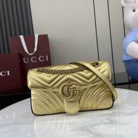 Gucci專櫃古馳最新款雙G拉鏈內袋滑鏈包單肩斜挎女包 jh2172型號：443497