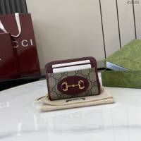 Gucci專櫃古馳最新款Horsebit1955系列拉鏈短夾錢夾卡包卡夾 jh2185型號：658549
