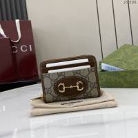 Gucci專櫃古馳最新款Horsebit1955系列拉鏈短夾錢夾卡包卡夾 jh2188型號：658549