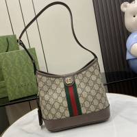 Gucci專櫃古馳最新款Ophidia系列GG小號肩背包水桶包 jh2223型號：781402