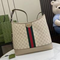 Gucci專櫃古馳最新款Ophidia系列GG中號肩背包水桶包 jh2224型號：781392