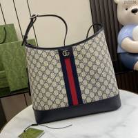 Gucci專櫃古馳最新款Ophidia系列GG中號肩背包水桶包 jh2226型號：781392