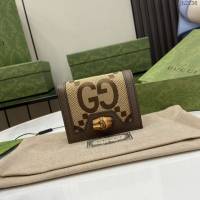 Gucci專櫃古馳最新款GG竹節卡包零錢包 jh2236型號：658244