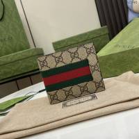 Gucci專櫃古馳最新款飾GG細節錢包男士短夾 jh2240型號：408827
