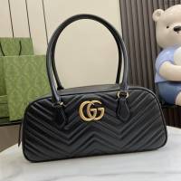 Gucci專櫃古馳最新款MARMONT中號手提包頂柄包 jh2270型號：795218