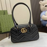 Gucci專櫃古馳最新款MARMONT小號手提包小頂柄包 jh2271型號：795199