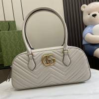 Gucci專櫃古馳最新款MARMONT中號手提包頂柄包 jh2272型號：795218