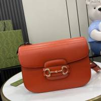 Gucci專櫃古馳最新款Horsebit 1955系列肩背包 jh2274型號：602204