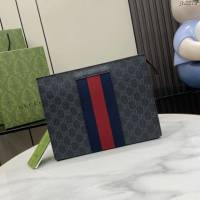 Gucci專櫃古馳最新款Ophidia系列手包男士手拿包 jh2279型號：475316