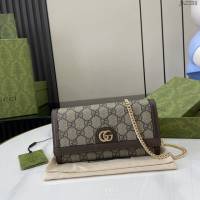 Gucci專櫃古馳最新款Ophidia系列斜挎鏈條包 jh2288型號：772309