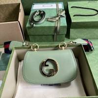 Gucci專櫃古馳最新款Blondie互扣單肩斜挎鏈條女包 jh2312型號：698643