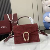 Gucci專櫃古馳經典Dionysus系列迷你手提包女士肩背包 jh2354型號：813400