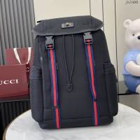 Gucci專櫃古馳最新款男士背包雙肩包 jh2400型號：429037