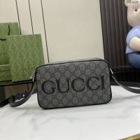 Gucci專櫃古馳最新款迷你肩背包男士斜挎包相機包 jh2456型號：768391