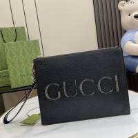Gucci專櫃古馳2024早春系列最新款手拿包男士手包 jh2457型號：768374