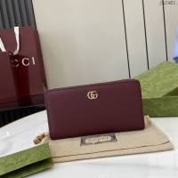 Gucci專櫃古馳最新款Marmont系列長夾全皮男女款長錢包 jh2461型號：739499