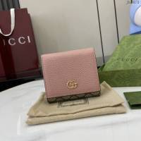 Gucci專櫃古馳最新款Ophidia系列短款女士錢包錢夾 jh2473型號：598587